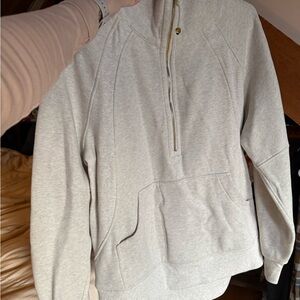 lululemon athletica Women's Cream Zip-Up Sweater